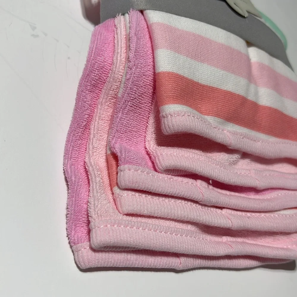 Cloud Island Baby Washcloth Set 6 Pack in Pink